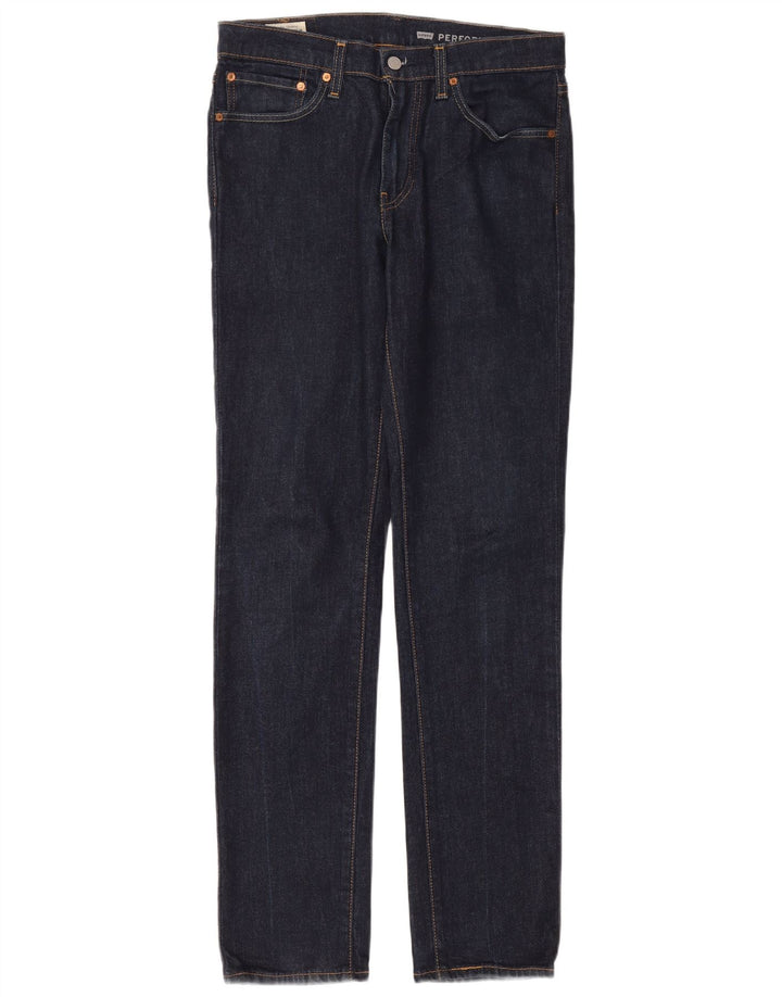 Levi's Mens 511 Slim Jeans W32 L34 Navy Blue Cotton
