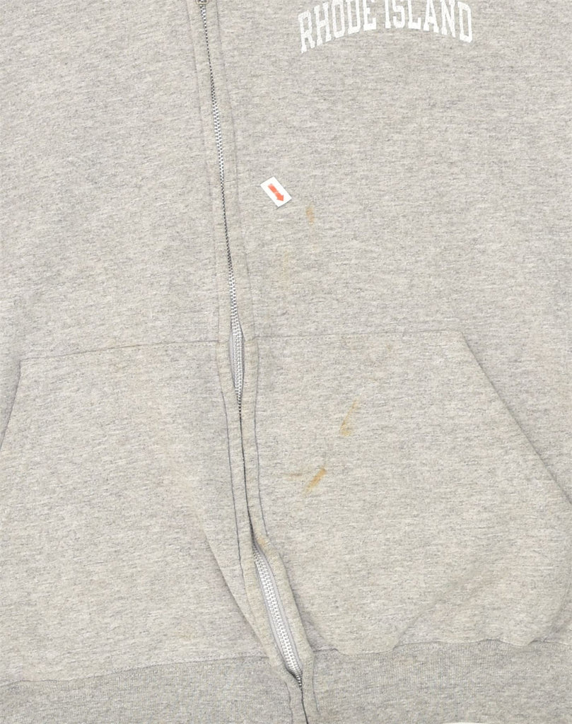 CHAMPION Mens Zip Hoodie Sweater Large Grey Cotton | Vintage Champion | Thrift | Second-Hand Champion | Used Clothing | Messina Hembry 