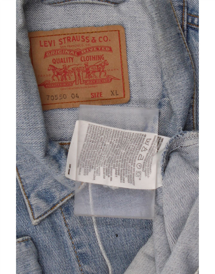 LEVI'S Mens Denim Jacket UK 42 XL Blue Cotton