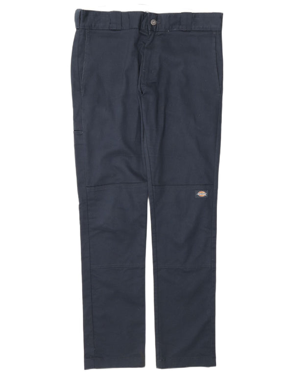 Dickies Mens Straight Skinny Cargo Trousers W31 L32 Navy Blue Cotton