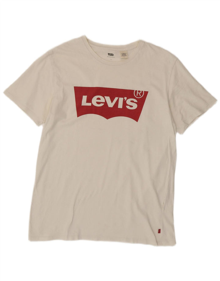Levi's Mens Graphic T-Shirt Top Large White