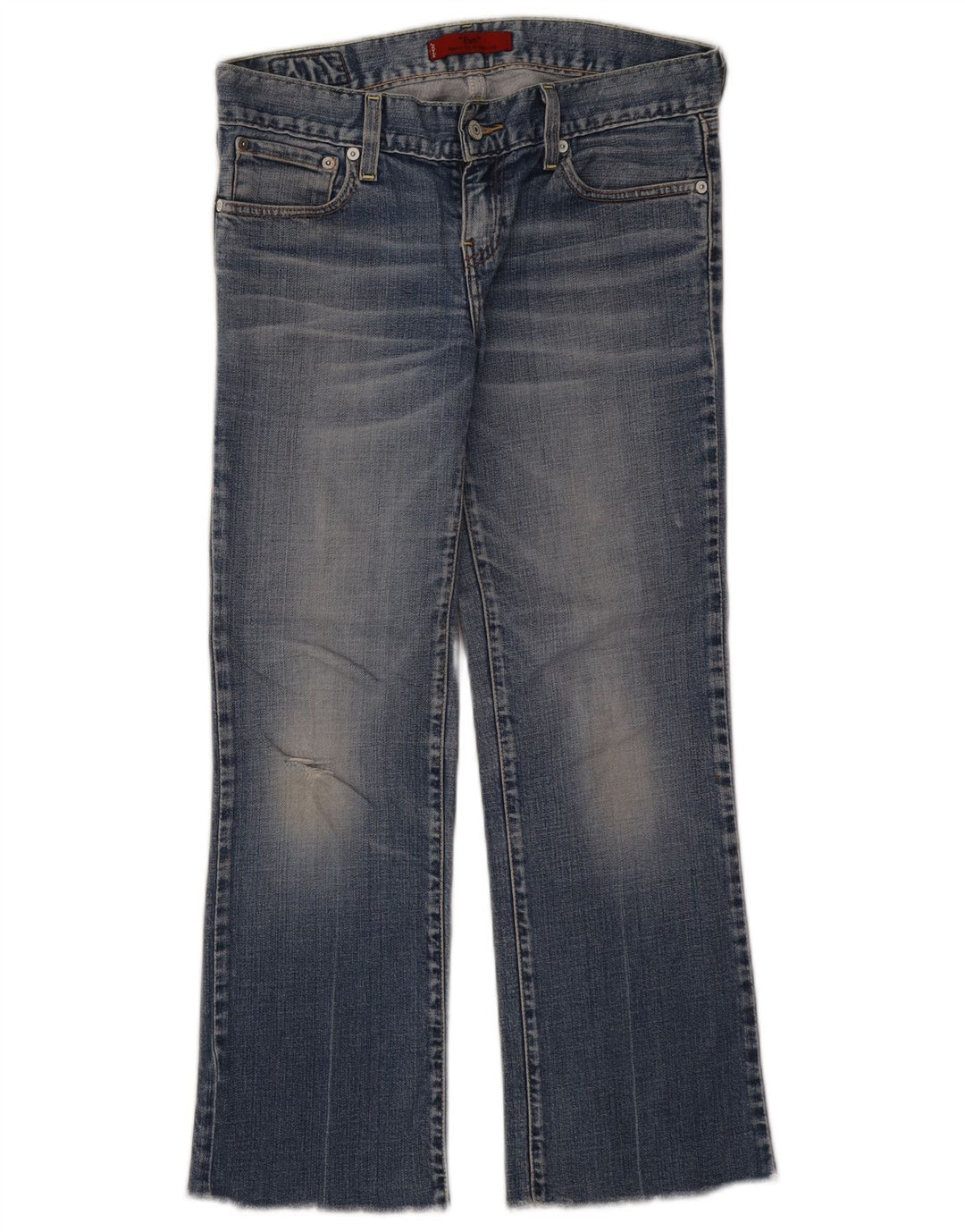 Levi's Womens Eve Straight Jeans W30 L26 Blue Cotton