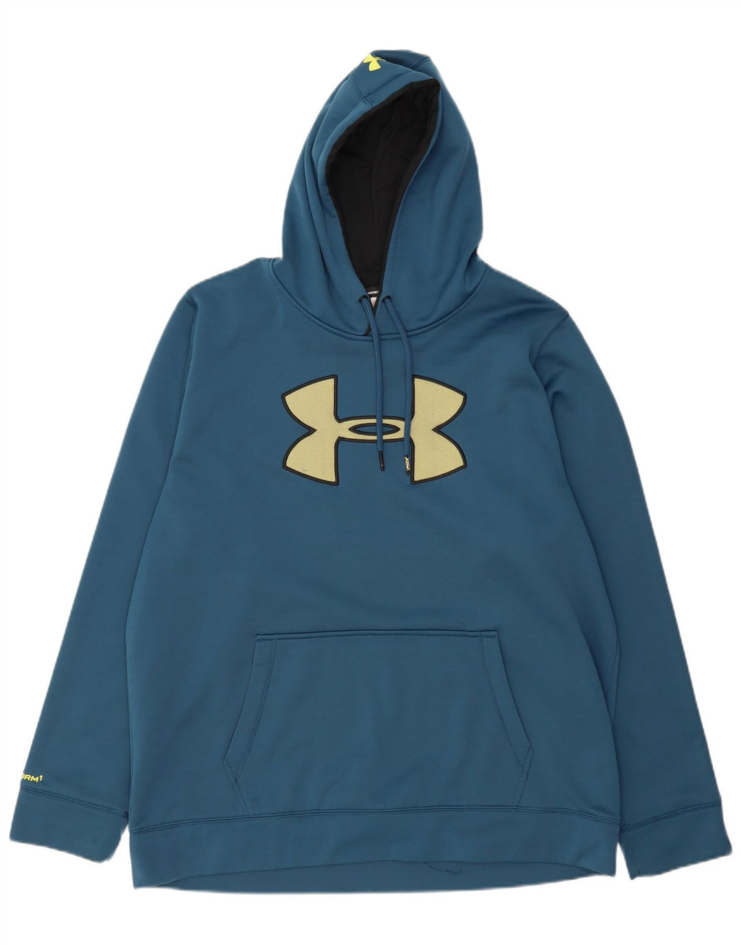 UNDER ARMOUR Mens Heat Gear Graphic Hoodie Jumper 2XL Blue