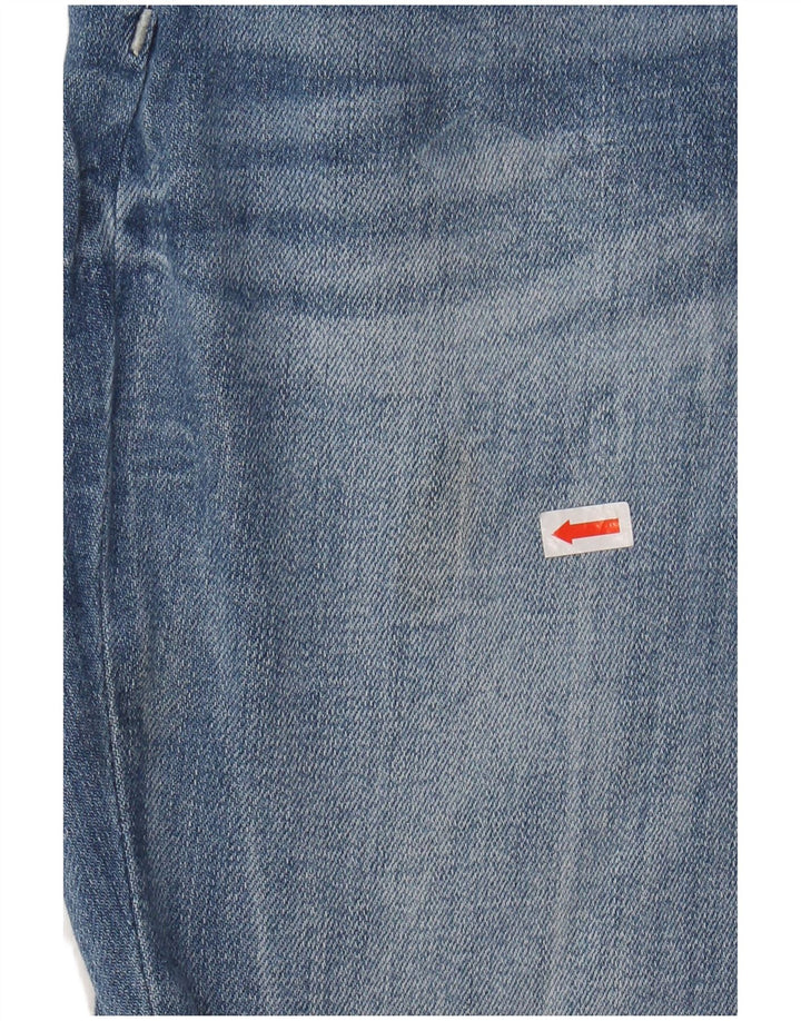 BKE Womens Payton Mid Rise Distressed Skinny Jeans W29 L26 Blue Cotton