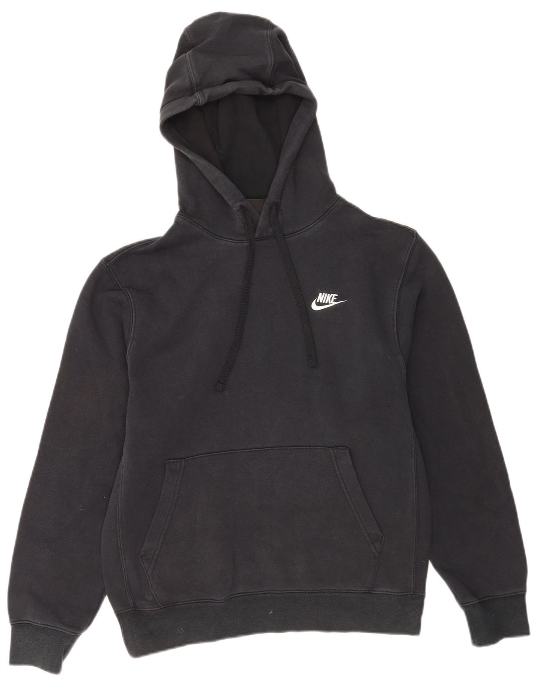 Nike Mens Hoodie Jumper Small Black Cotton