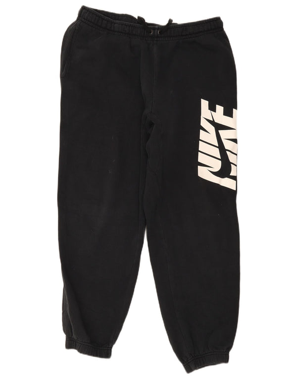 Nike Mens Graphic Tracksuit Trousers Joggers XL  Black Cotton