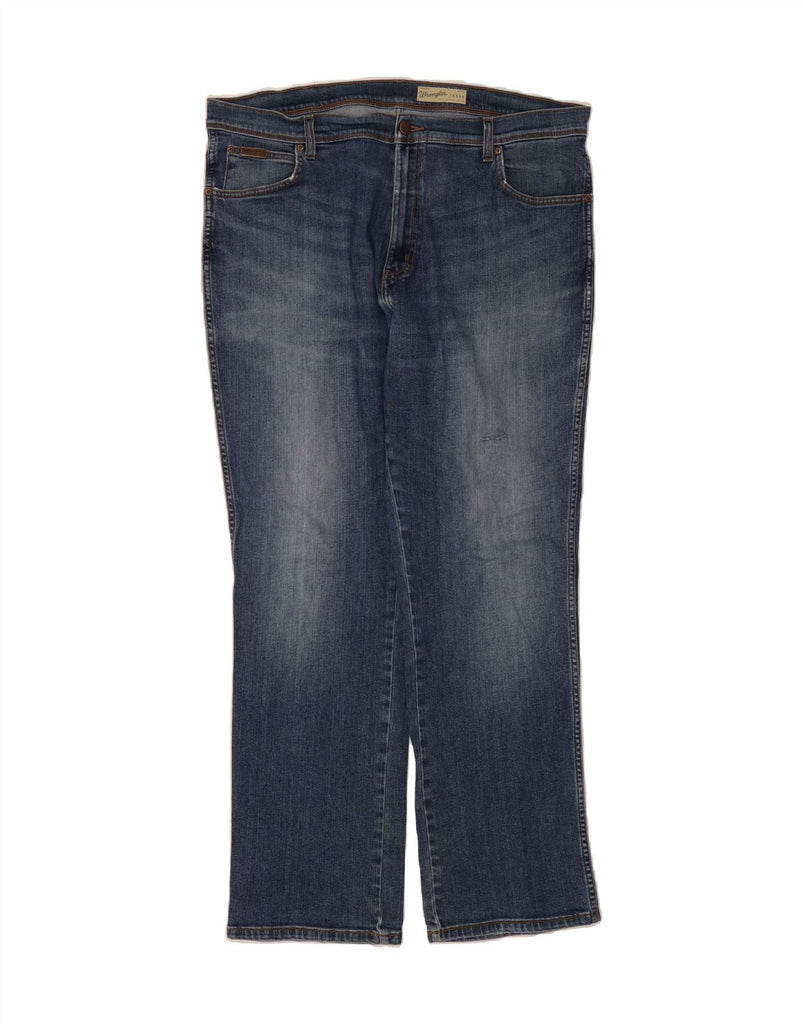 WRANGLER Mens Texas Straight Jeans W40 L32 Blue Cotton Vintage Wrangler and Second-Hand Wrangler from Messina Hembry 