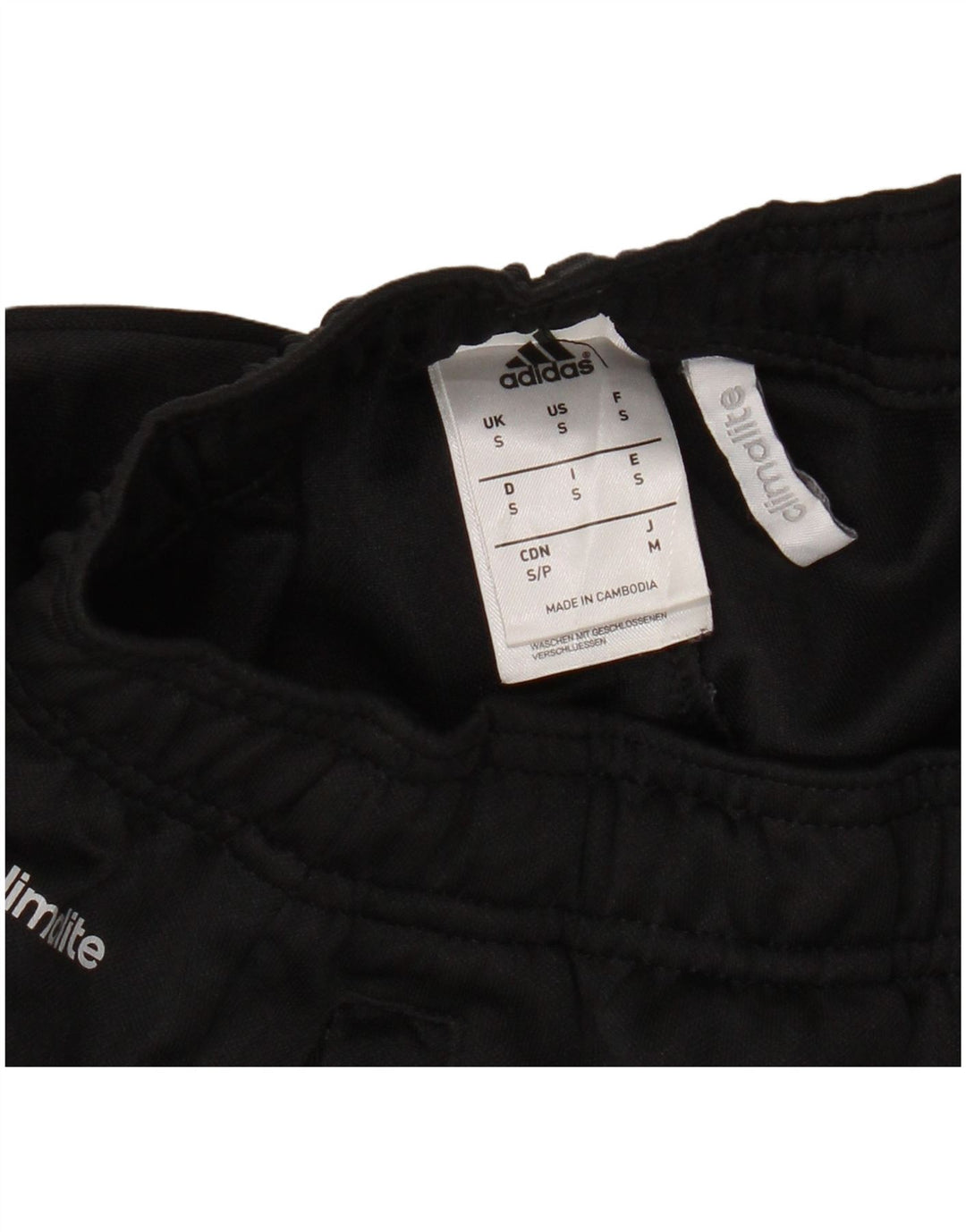 Adidas Mens Climalite Tracksuit Trousers Small Black Polyester