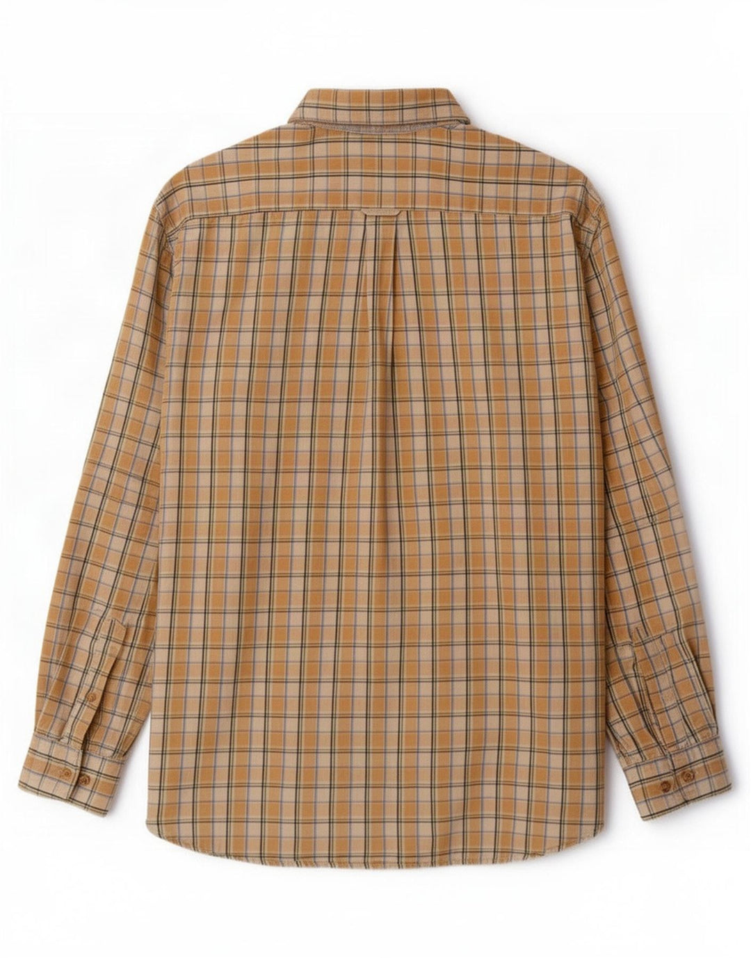 Barbour Mens Shirt XL Yellow Check Cotton