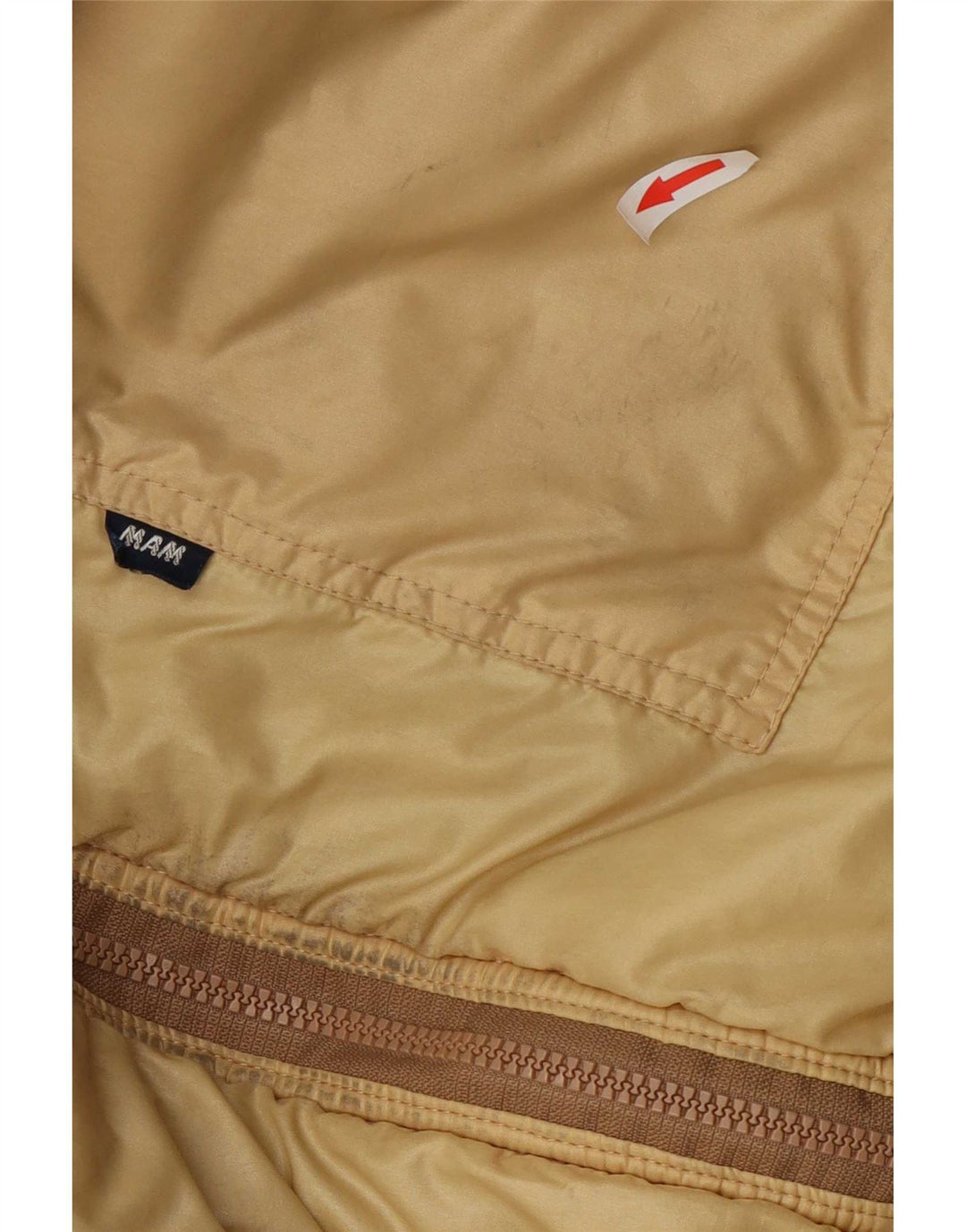 Vintage Mens Reversible Bomber Jacket UK 36 Small Beige
