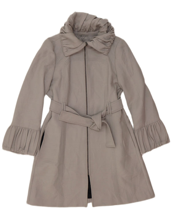 Zara Womens Overcoat UK 14 Large Grey Wool