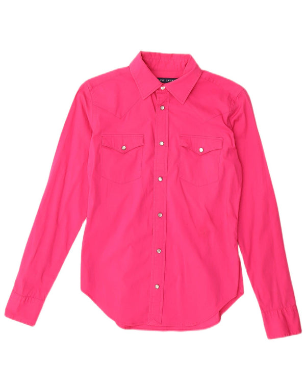 Ralph Lauren Womens Slim Fit Shirt US 4 Small Pink