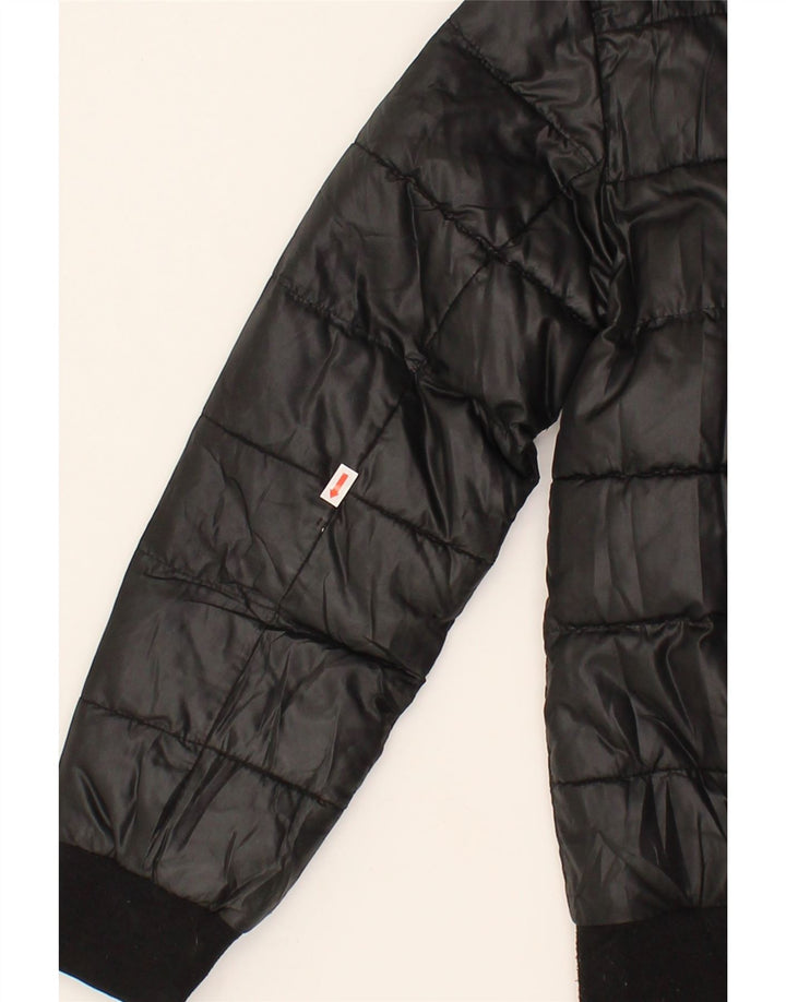 GEOX Boys Hooded Padded Jacket 11-12 Years Black Polyester Vintage Geox and Second-Hand Geox from Messina Hembry 