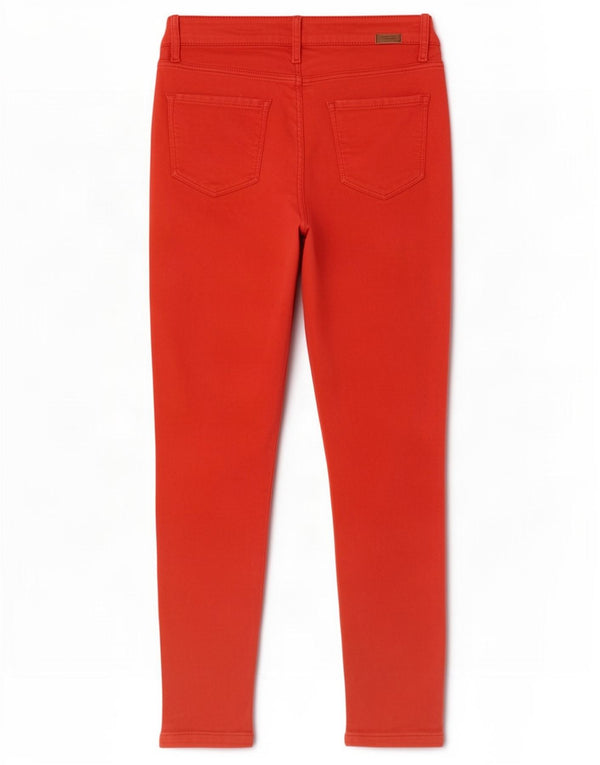 Massimo Dutti Womens Skinny Jeans EU 38 Small W28 L24 Red Cotton