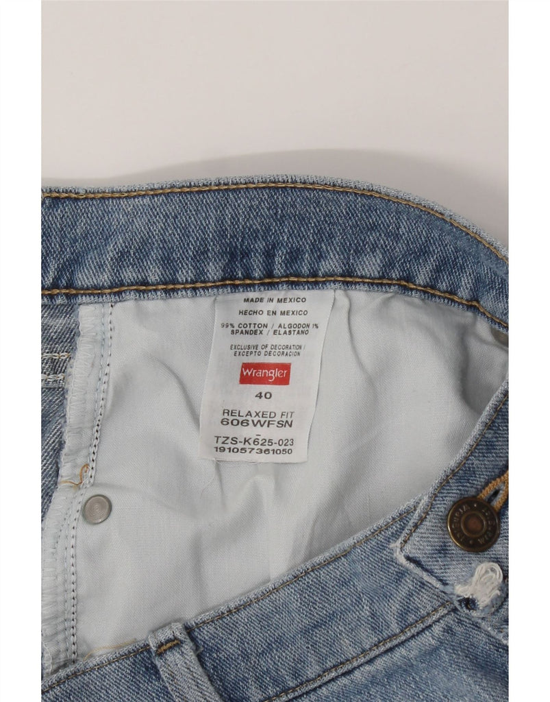 WRANGLER Mens Relaxed Fit Denim Shorts W40 XL Blue Cotton Vintage Wrangler and Second-Hand Wrangler from Messina Hembry 
