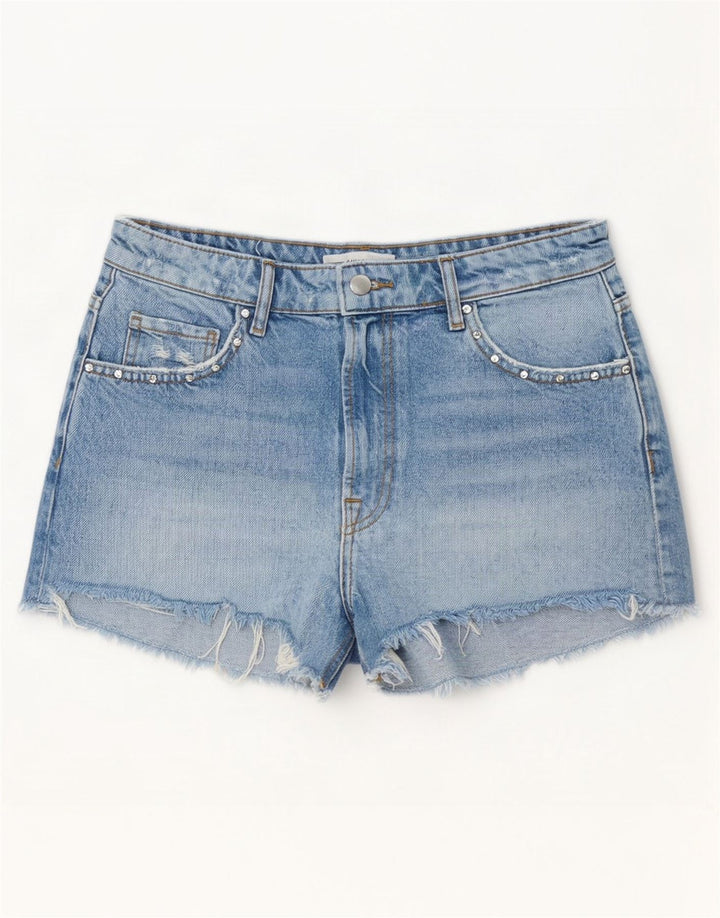 Zara Womens Denim Shorts EU 38 Small W28 Blue