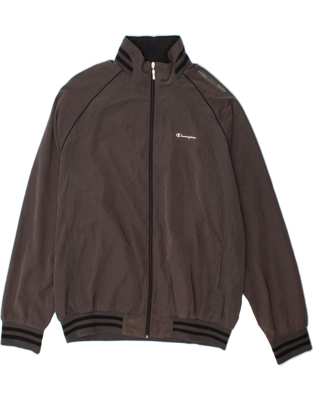 CHAMPION Mens Tracksuit Top Jacket 3XL Grey Polyester