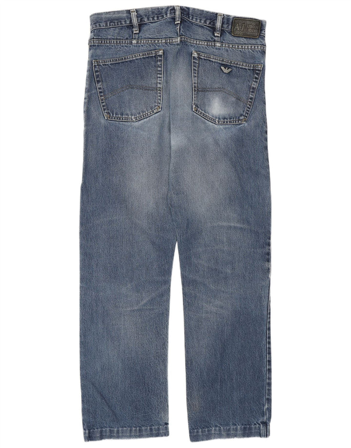 Armani Mens Straight Jeans W38 L31 Blue