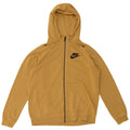 Nike Mens Zip Hoodie Sweater Medium Yellow Cotton