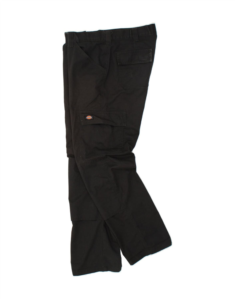 DICKIES Mens Straight Cargo Trousers W38 L31 Black Cotton Vintage Dickies and Second-Hand Dickies from Messina Hembry 