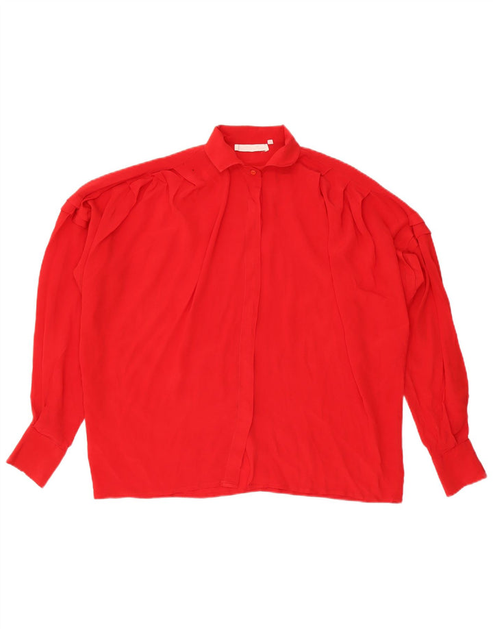 Vintage Womens Shirt Blouse IT 46 Large Red