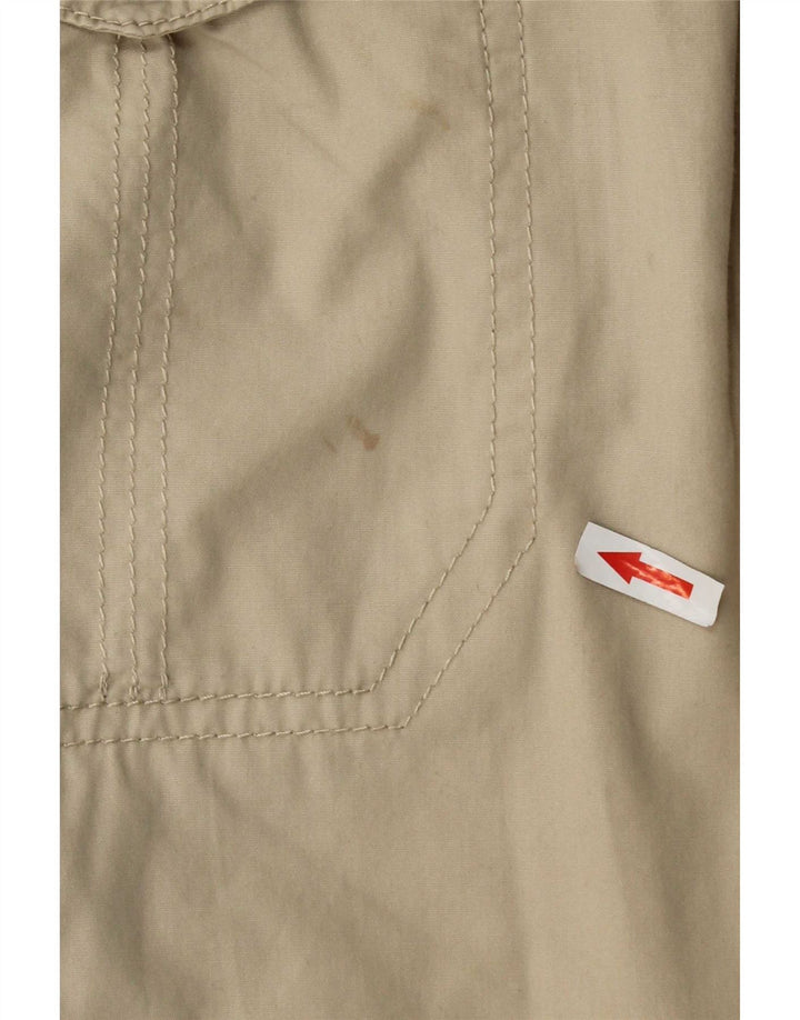 Marks & Spencer Mens Cargo Bermuda Shorts W34 Large Beige Cotton