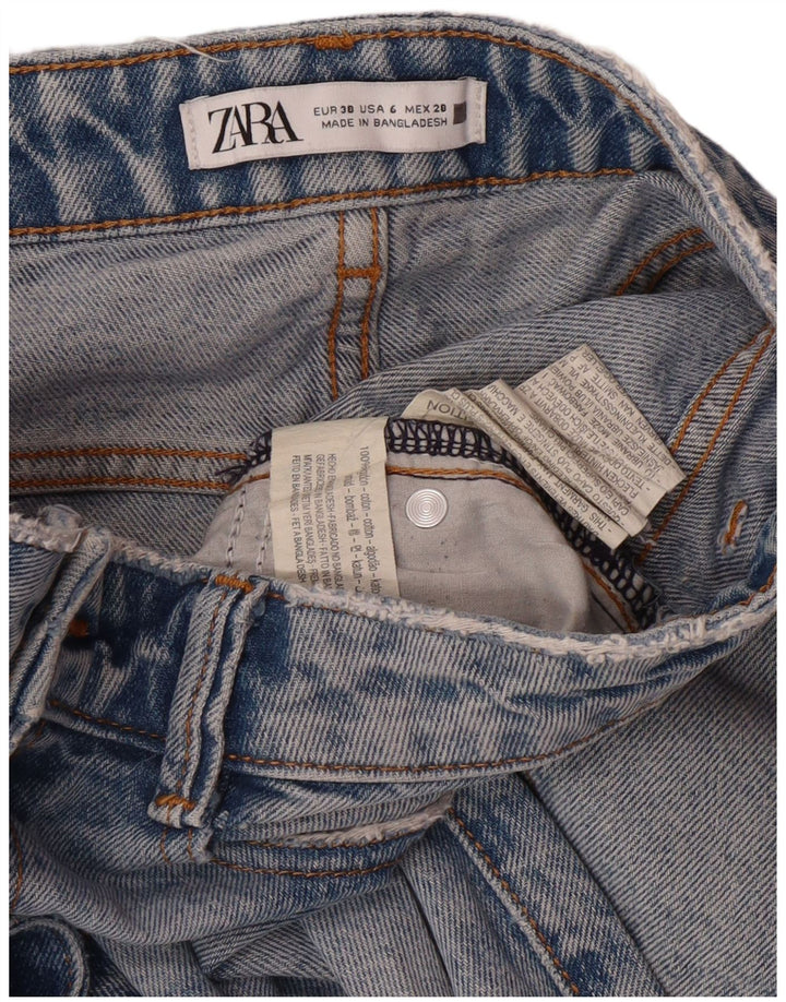 ZARA Womens Straight Jeans EU 38 Small W28 L27 Blue Cotton