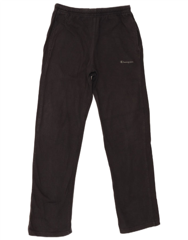 Champion Mens Tracksuit Trousers Medium  Black Cotton