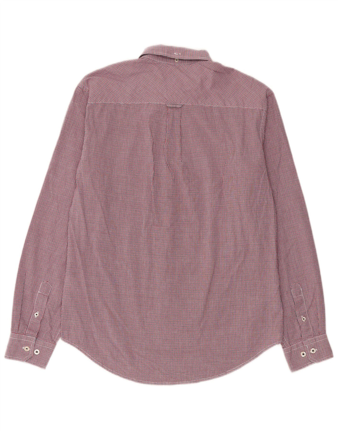 Ben Sherman Mens Shirt Medium Red Check Cotton