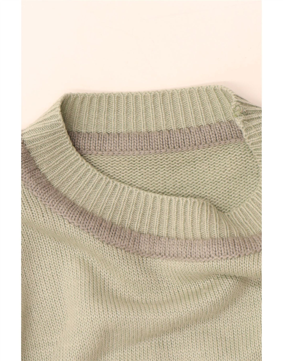 VINTAGE Womens Turtle Neck Jumper Sweater UK 16 Large Green Animal Print