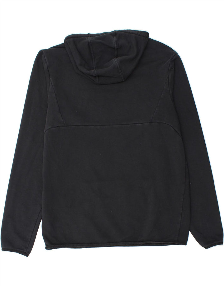 PUMA Mens Graphic Hoodie Jumper Large Black Cotton Vintage Puma and Second-Hand Puma from Messina Hembry 