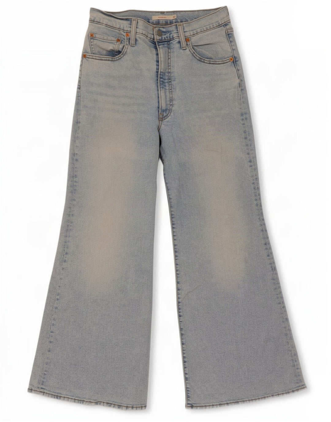Levi's Womens Ribcage Bell High Rise Flared Jeans W30 L30 Blue