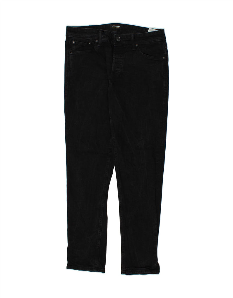 JACK & JONES Mens Slim Jeans W34 L31 Black Cotton | Vintage Jack & Jones | Thrift | Second-Hand Jack & Jones | Used Clothing | Messina Hembry 