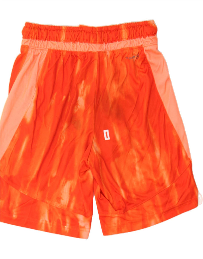 RUSSELL ATHLETIC Boys Sport Shorts 10-11 Years Larga Orange Tie Dye Vintage Russell Athletic and Second-Hand Russell Athletic from Messina Hembry 