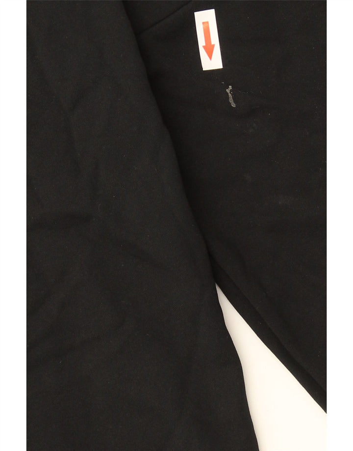 Nike Mens Dri Fit Zip Neck Sweatshirt Jumper Small Black Colourblock