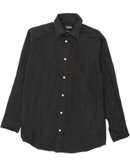 CHAPS Boys Shirt 15-16 Years Black Cotton