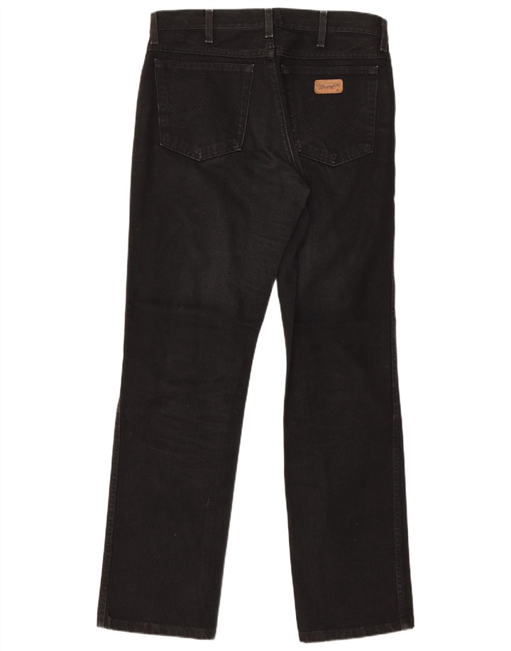 Wrangler Womens Texas Straight Jeans W33 L32 Black Cotton
