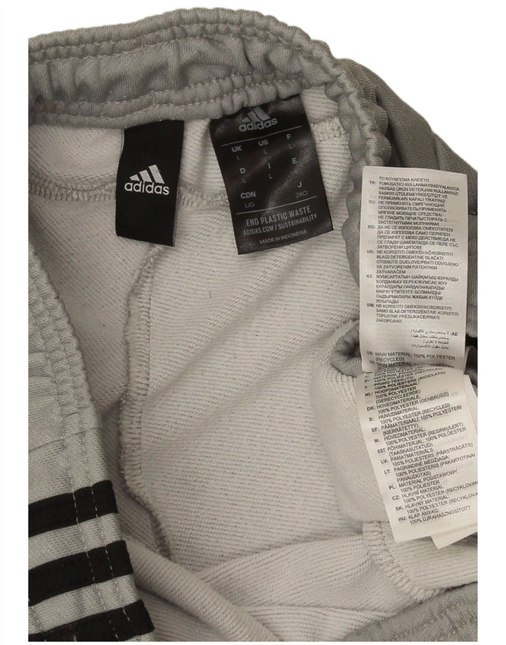 Adidas Mens Aeroready Tracksuit Trousers Large Grey Polyester