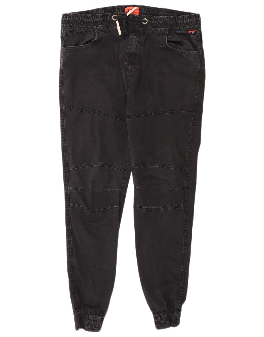 Superdry Mens Joggers Trousers W36 L30 Grey Cotton