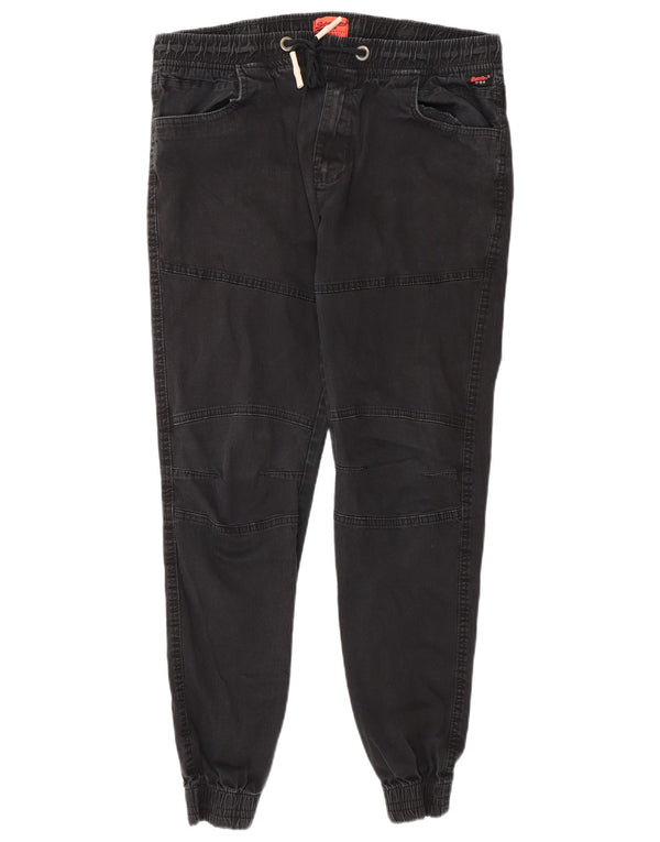 Superdry Mens Joggers Trousers W36 L30 Grey Cotton