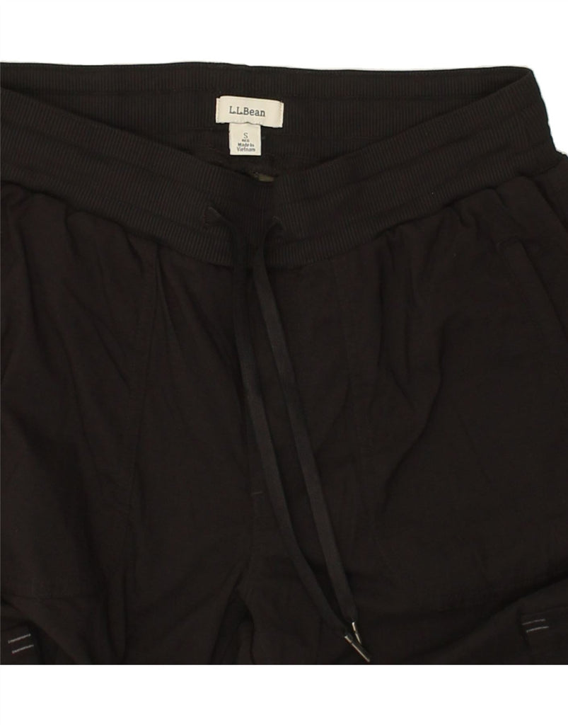 L.L.BEAN Mens Joggers Cargo Trousers Small W30 L30 Black Nylon | Vintage L.L.Bean | Thrift | Second-Hand L.L.Bean | Used Clothing | Messina Hembry 