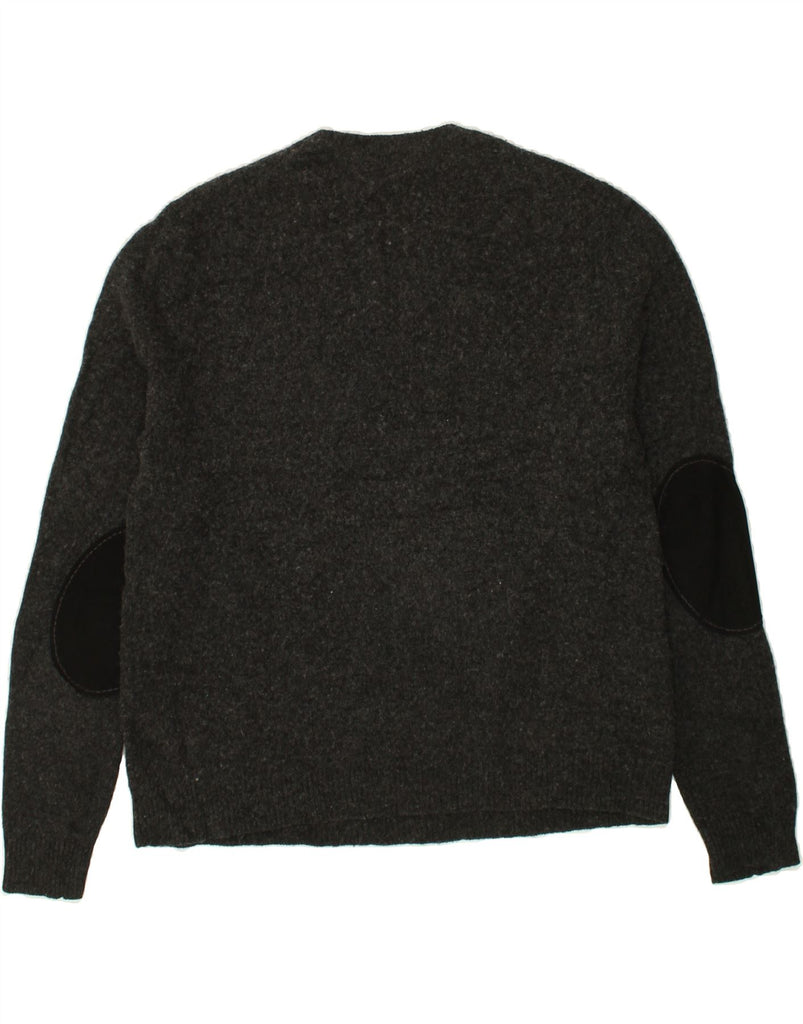 EDDIE BAUER Womens Crew Neck Jumper Sweater UK 16 Large Grey Flecked Wool | Vintage Eddie Bauer | Thrift | Second-Hand Eddie Bauer | Used Clothing | Messina Hembry 