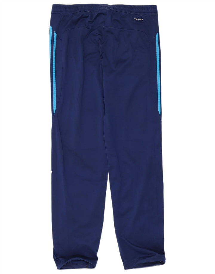 ADIDAS Mens Climalite Tracksuit Trousers Small  Navy Blue Polyester