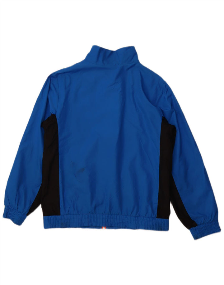 NIKE Boys Graphic Tracksuit Top Jacket 13-14 Years XL Blue Colourblock