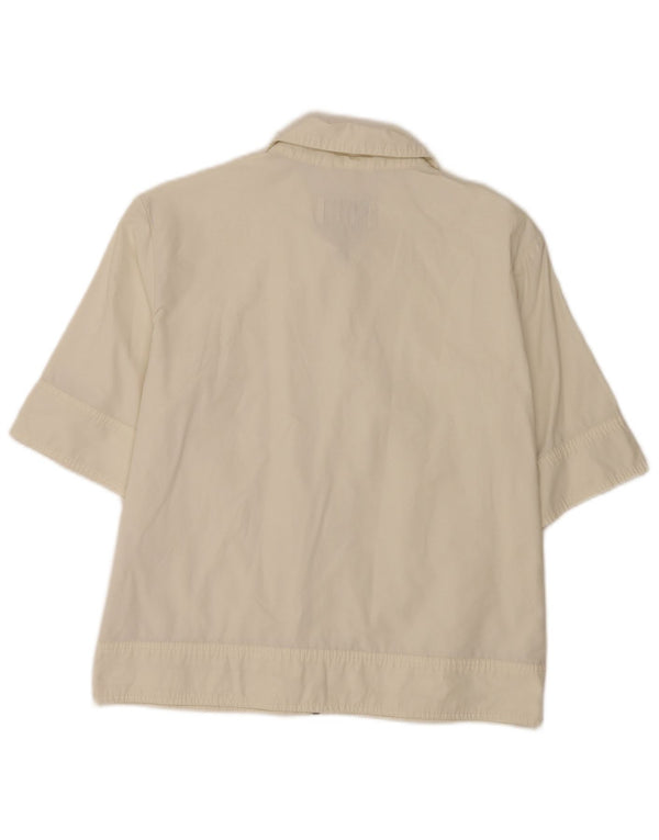 Belfe & Womens Short Sleeve Shirt UK 10 Small White