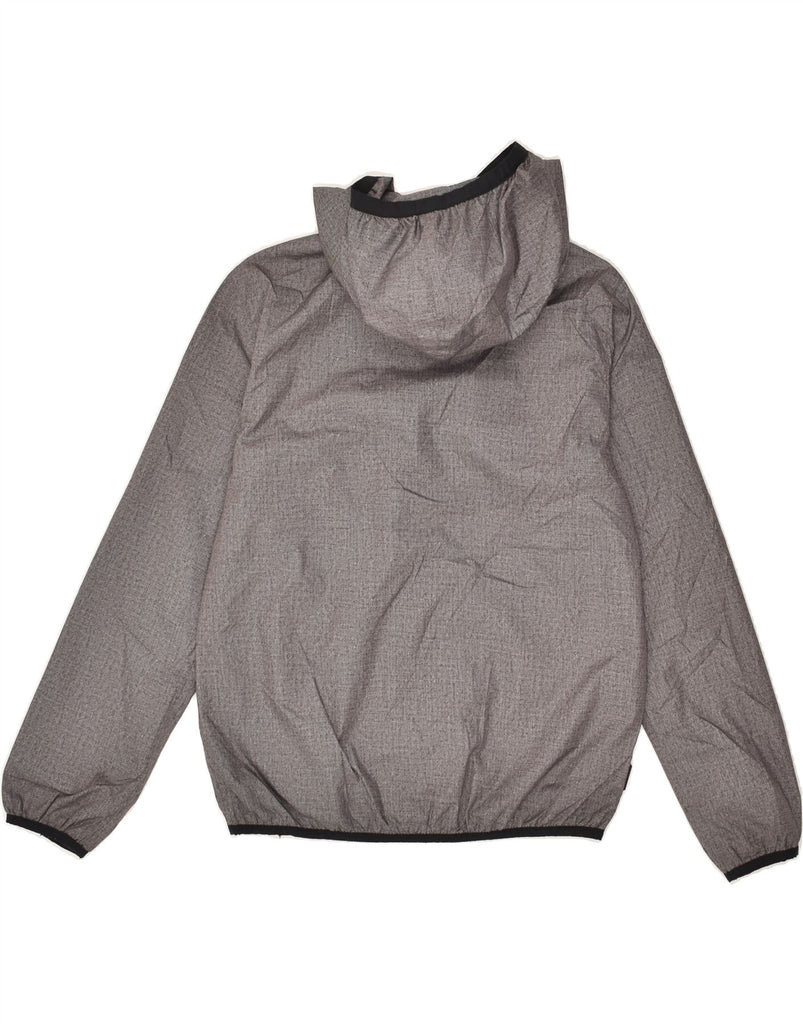 QUIKSILVER Womens Hooded Rain Jacket UK 10 Small Grey Polyester | Vintage Quiksilver | Thrift | Second-Hand Quiksilver | Used Clothing | Messina Hembry 