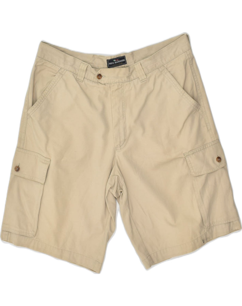 SEA BARRIER Mens Cargo Shorts IT 54 2XL W32  Beige Cotton | Vintage Sea Barrier | Thrift | Second-Hand Sea Barrier | Used Clothing | Messina Hembry 