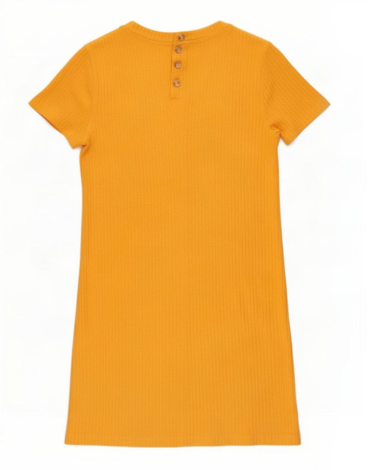 Abercrombie & Fitch Womens Petite Basic Dress UK 6 XS Yellow Polyester