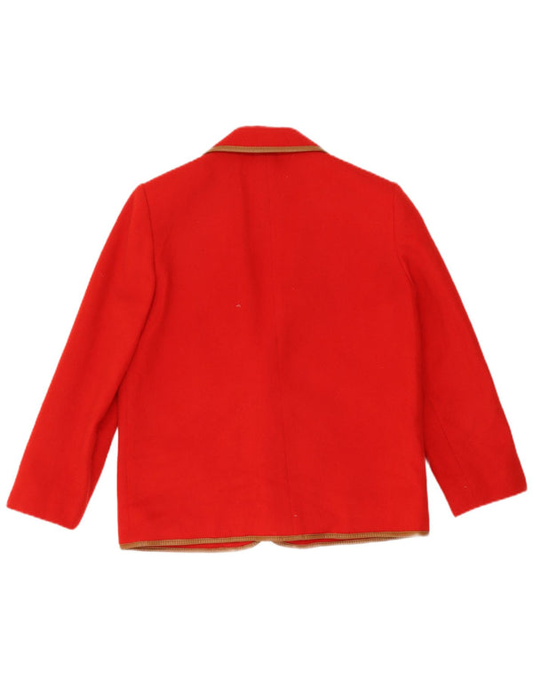 Vintage Womens 2 Button Blazer Jacket IT 46 Large Red