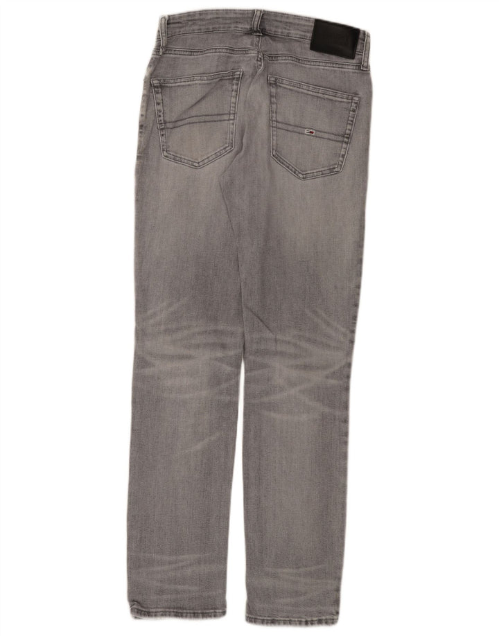 TOMMY HILFIGER Mens Scanton Slim Jeans W30 L32 Grey Cotton
